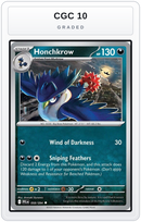 Graded - Honchkrow — CGC 10 graded overlay