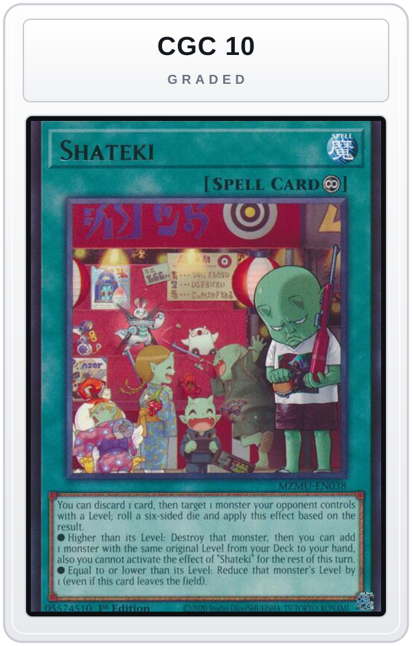 Graded - Shateki — CGC 10 graded overlay