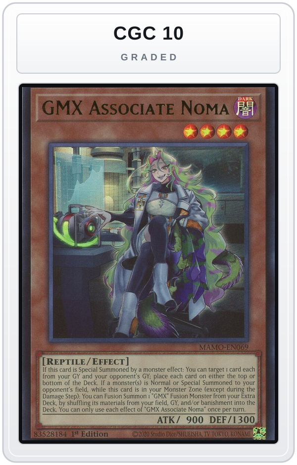 Graded - GMX Associate Noma — CGC 10 graded overlay