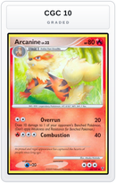 Graded - Arcanine — CGC 10 graded overlay