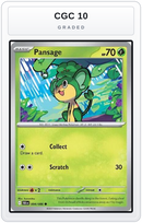 Graded - Pansage — CGC 10 graded overlay