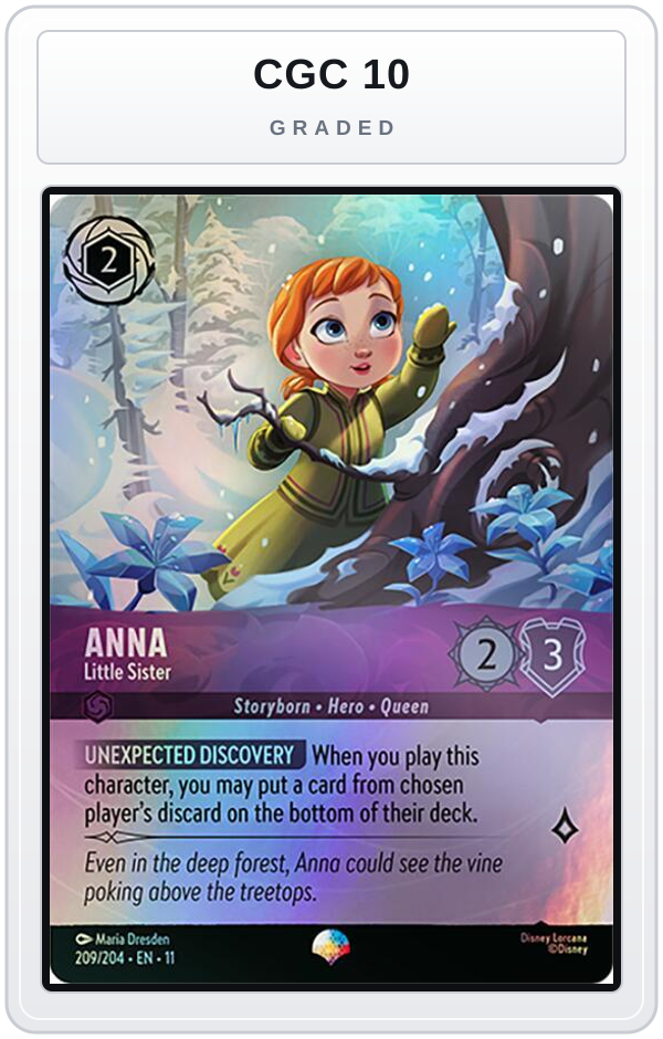 Graded - Anna - Little Sister (Epic) — CGC 10 graded overlay