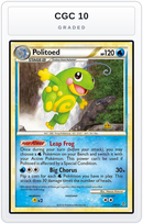Graded - Politoed — CGC 10 graded overlay