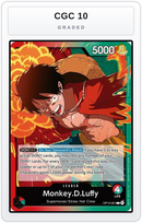 Graded - Monkey.D.Luffy (001) — CGC 10 graded overlay