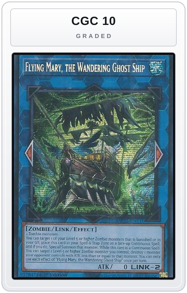 Graded - Flying Mary, the Wandering Ghost Ship — CGC 10 graded overlay