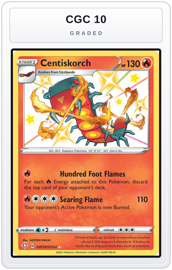 Graded - Centiskorch — CGC 10 graded overlay