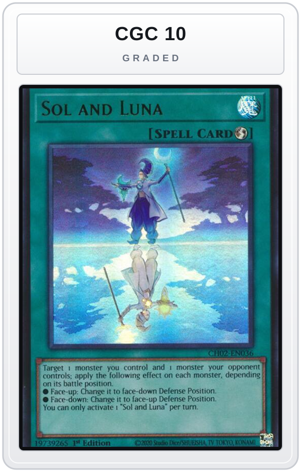 Graded - Sol and Luna — CGC 10 graded overlay
