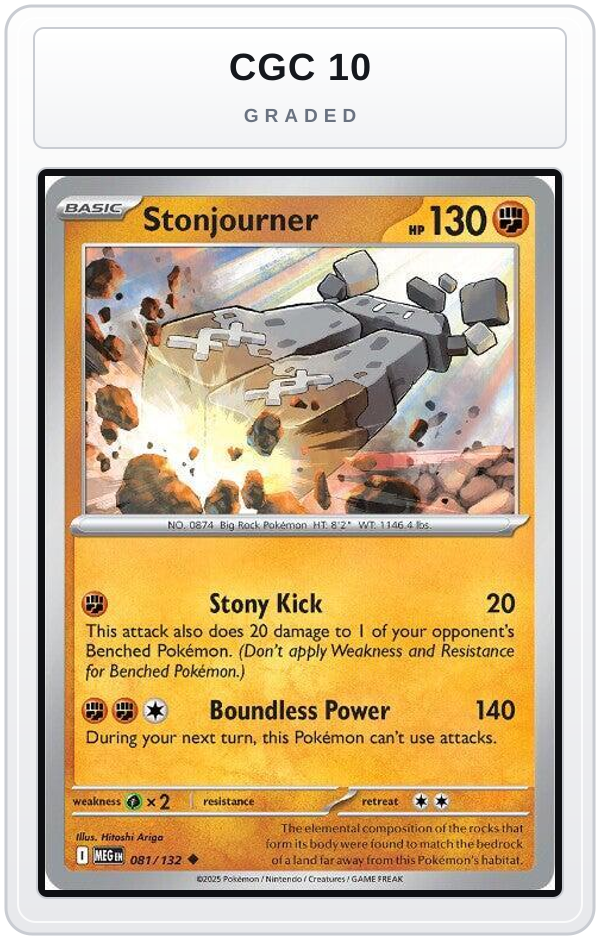 Graded - Stonjourner — CGC 10 graded overlay