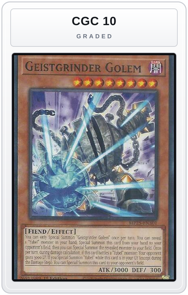 Graded - Geistgrinder Golem — CGC 10 graded overlay