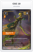 Graded - Master Yi, Honed — CGC 10 graded overlay
