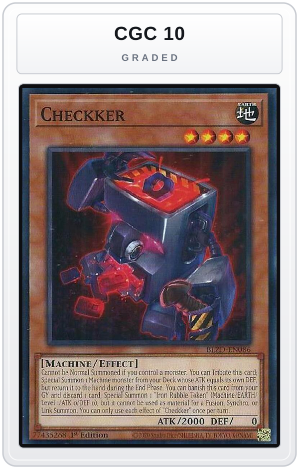 Graded - Checkker — CGC 10 graded overlay