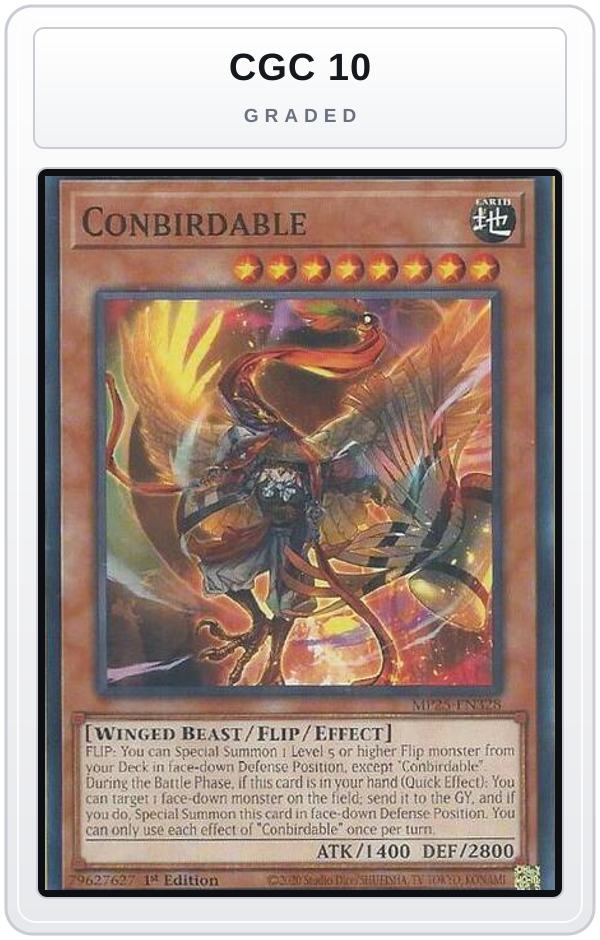 Graded - Conbirdable — CGC 10 graded overlay