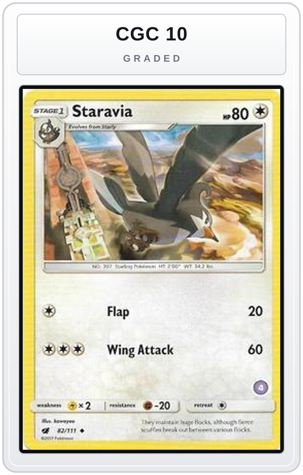 Graded - Staravia (4) — CGC 10 graded overlay