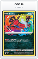 Graded - Yveltal — CGC 10 graded overlay