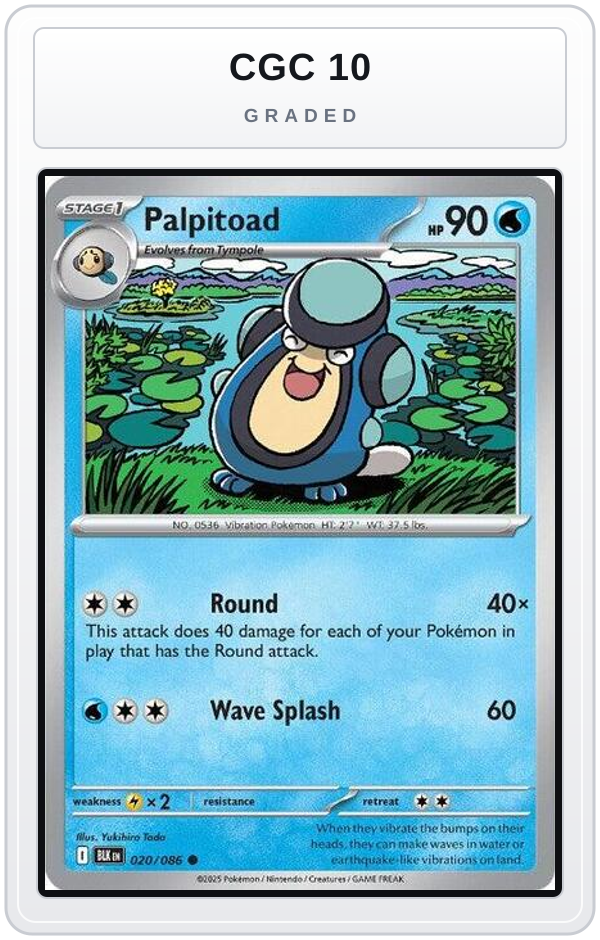 Graded - Palpitoad — CGC 10 graded overlay