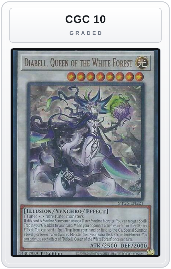 Graded - Diabell, Queen of the White Forest — CGC 10 graded overlay