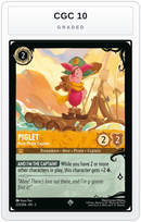 Graded - Piglet - Pooh Pirate Captain (223/204) — CGC 10 graded overlay
