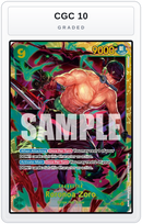 Graded - Roronoa Zoro - OP06-118 (Reprint) — CGC 10 graded overlay