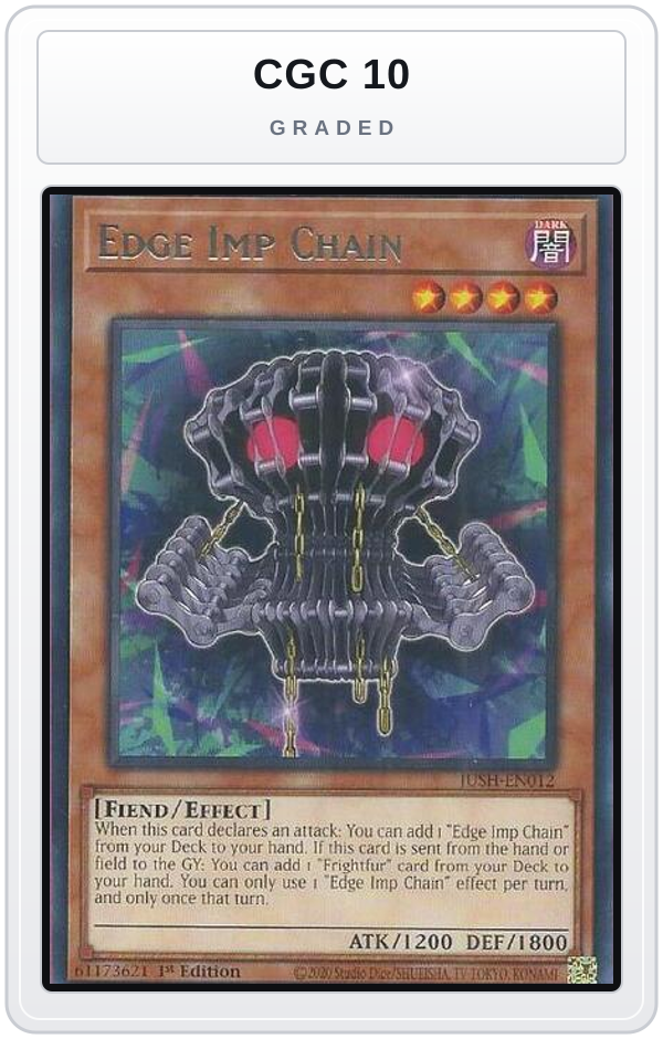 Graded - Edge Imp Chain — CGC 10 graded overlay