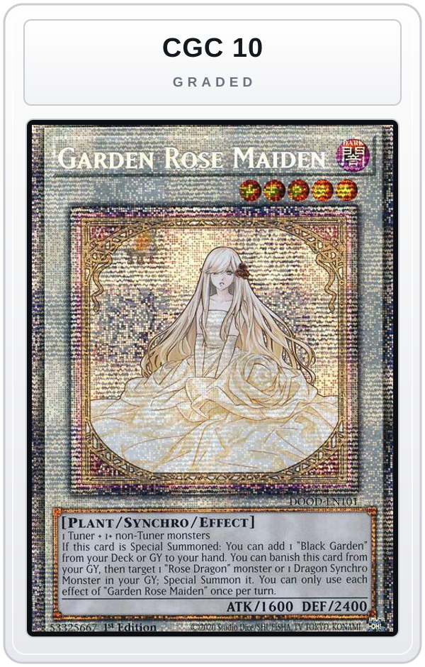 Graded - Garden Rose Maiden — CGC 10 graded overlay
