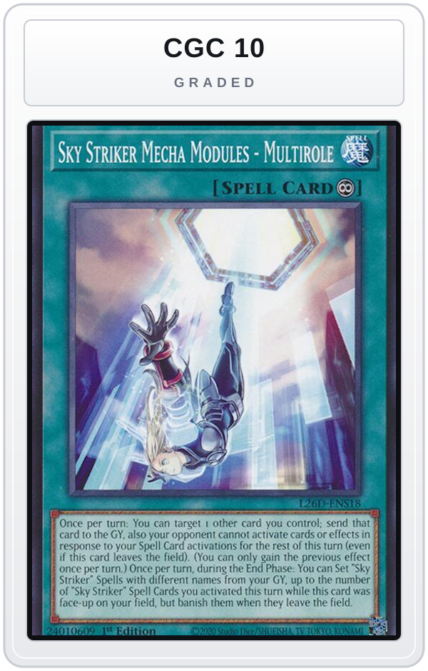Graded - Sky Striker Mecha Modules - Multirole — CGC 10 graded overlay