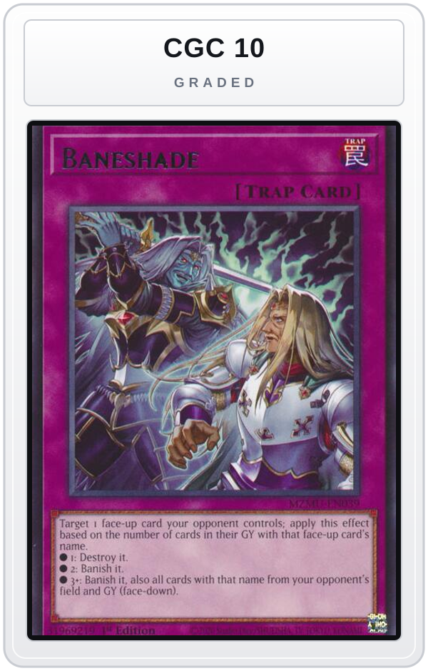 Graded - Baneshade — CGC 10 graded overlay
