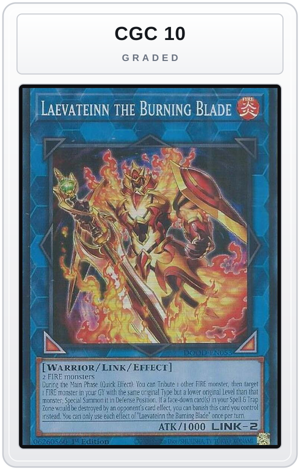 Graded - Laevateinn the Burning Blade — CGC 10 graded overlay