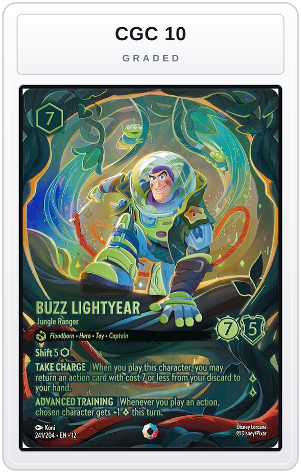 Graded - Buzz Lightyear - Jungle Ranger (Iconic) — CGC 10 graded overlay
