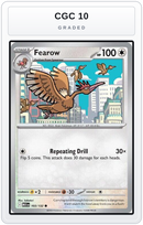 Graded - Fearow — CGC 10 graded overlay
