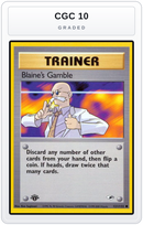 Graded - Blaine's Gamble — CGC 10 graded overlay