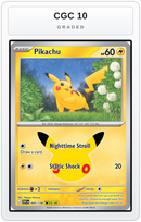 Graded - Pikachu - 045/128 — CGC 10 graded overlay