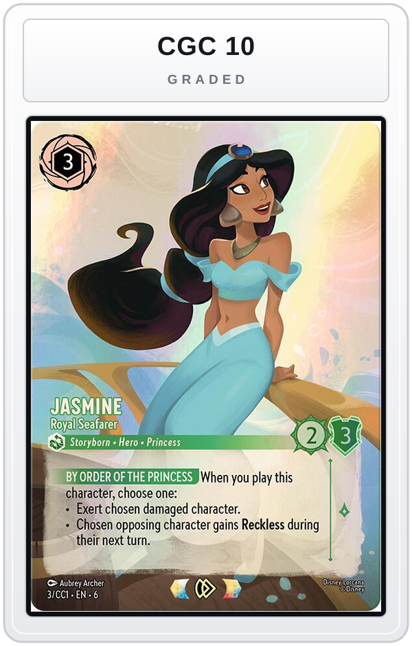 Graded - Jasmine - Royal Seafarer — CGC 10 graded overlay
