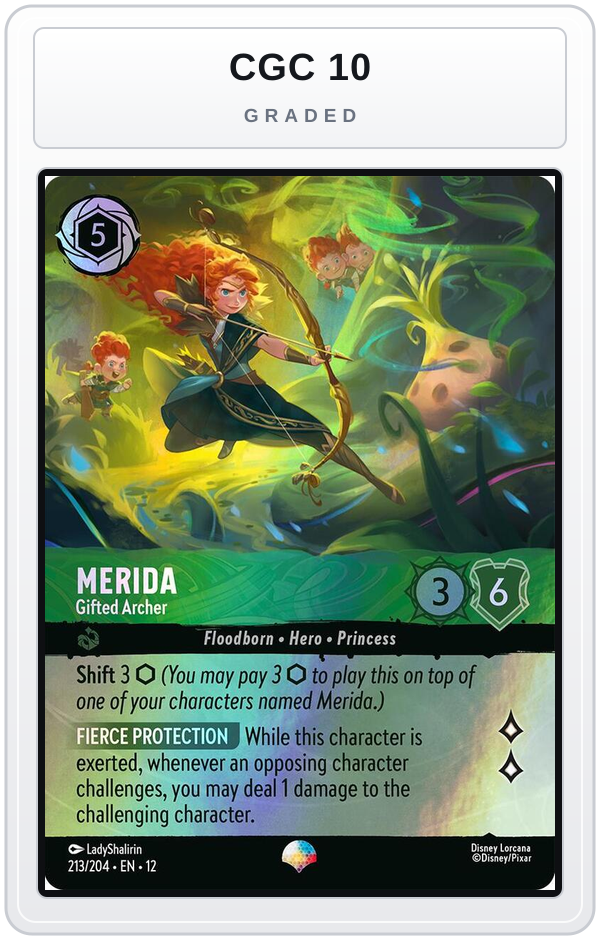 Graded - Merida - Gifted Archer (Epic) — CGC 10 graded overlay