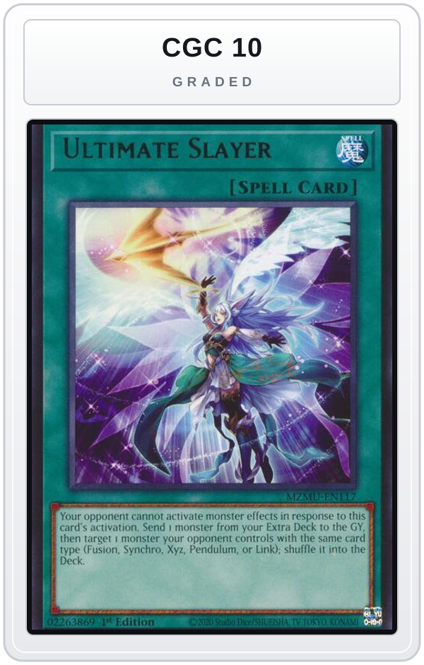 Graded - Ultimate Slayer — CGC 10 graded overlay