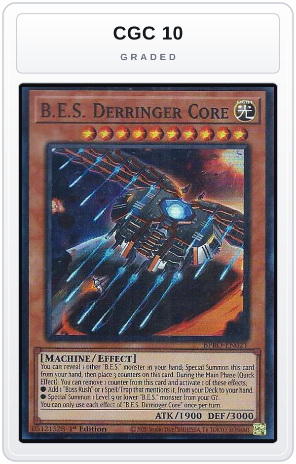 Graded - B.E.S. Derringer Core — CGC 10 graded overlay