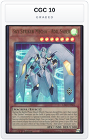 Graded - Sky Striker Mecha - Adil Saber — CGC 10 graded overlay