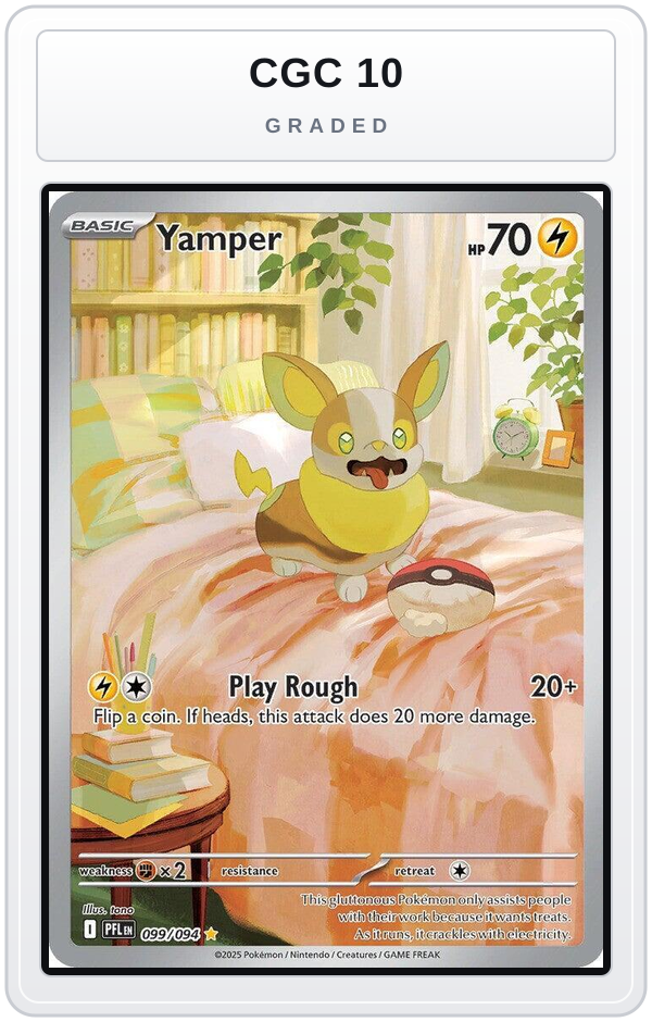 Graded - Yamper - 099/094 — CGC 10 graded overlay