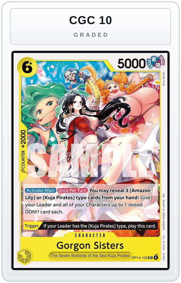 Graded - Gorgon Sisters — CGC 10 graded overlay