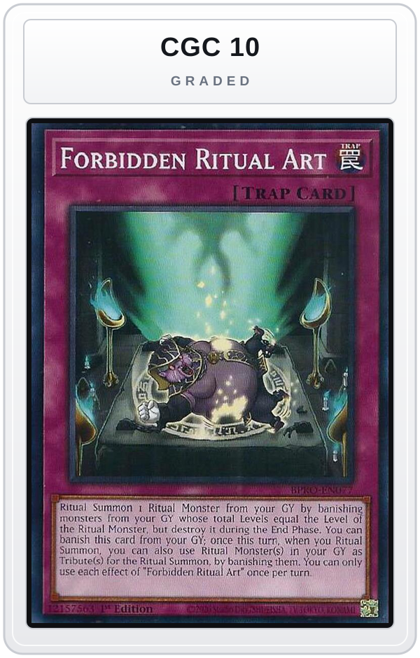Graded - Forbidden Ritual Art — CGC 10 graded overlay