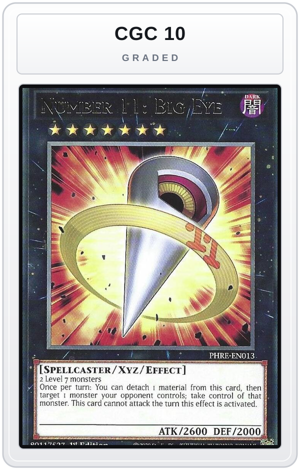 Graded - Number 11: Big Eye — CGC 10 graded overlay
