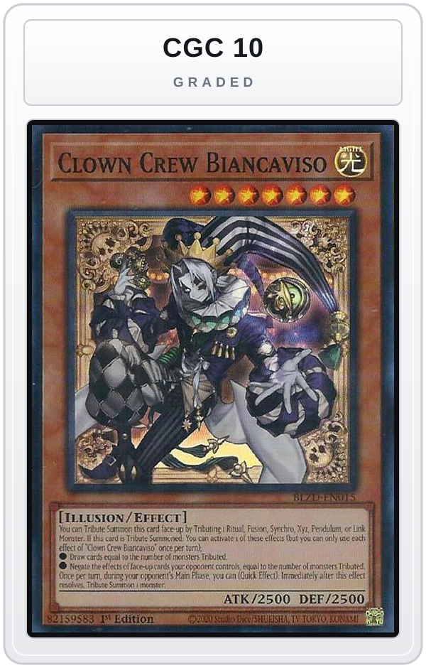 Graded - Clown Crew Biancaviso — CGC 10 graded overlay
