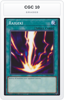Graded - Raigeki — CGC 10 graded overlay