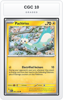 Graded - Pachirisu — CGC 10 graded overlay