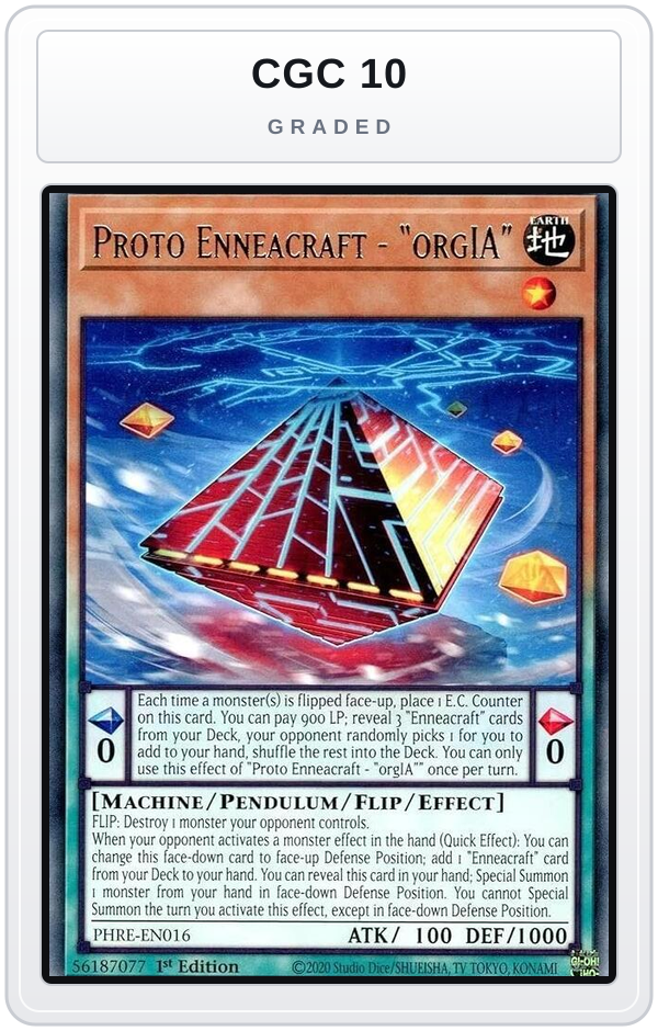 Graded - Proto Enneacraft - "orgIA" — CGC 10 graded overlay