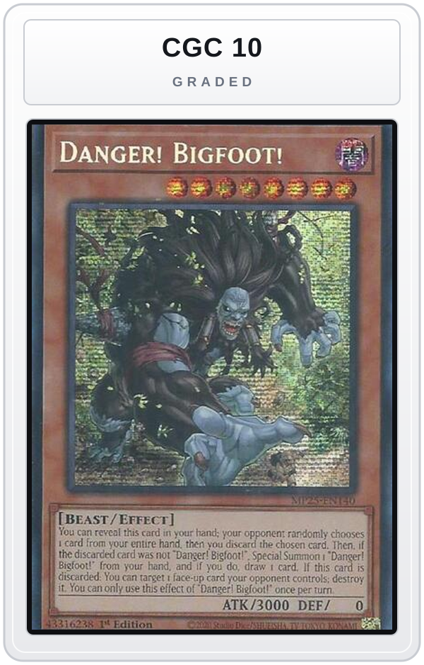 Graded - Danger! Bigfoot! — CGC 10 graded overlay