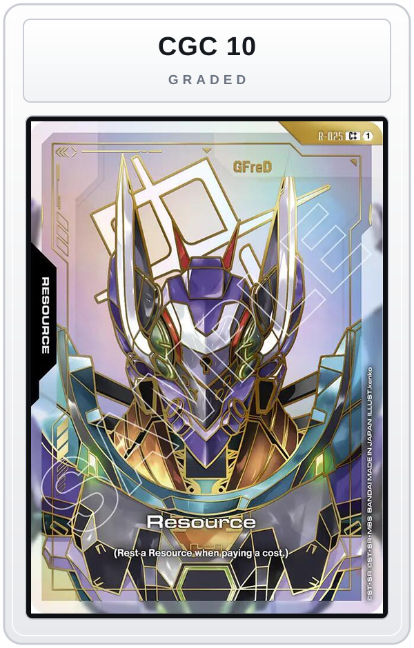 Graded - Resource (R-025) (C++) — CGC 10 graded overlay