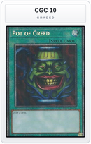 Graded - Pot of Greed — CGC 10 graded overlay