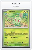 Graded - Chikorita — CGC 10 graded overlay