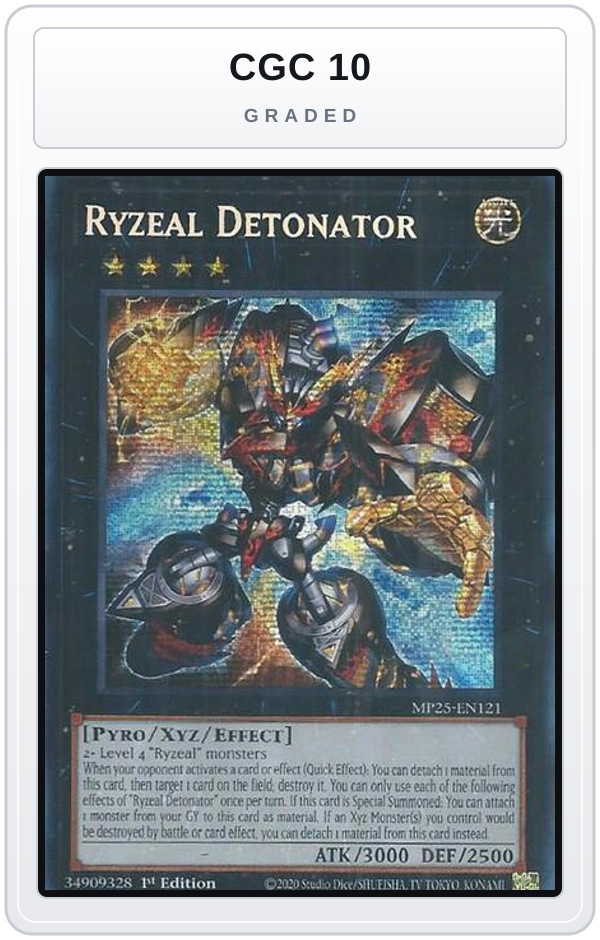 Graded - Ryzeal Detonator — CGC 10 graded overlay
