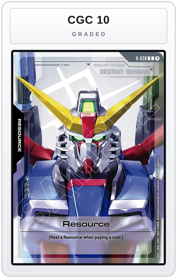 Graded - Resource (R-038) — CGC 10 graded overlay